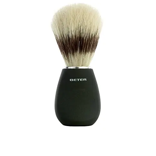 Brocha de Afeitar Beter Mango Negro - Cerda Suave Ergonómica
