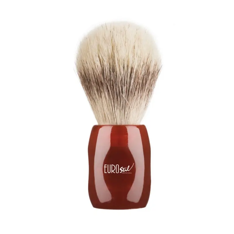 Brocha de afeitar pelo caballo y cerdo 24 mm con mango rojo