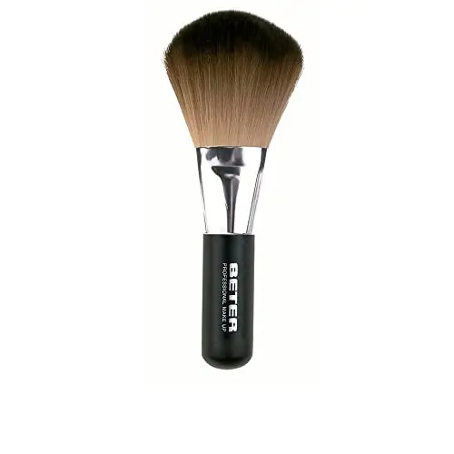Brocha de Maquillaje Grande Beter - Pelo Sintético Extrasuave Forma Abanico