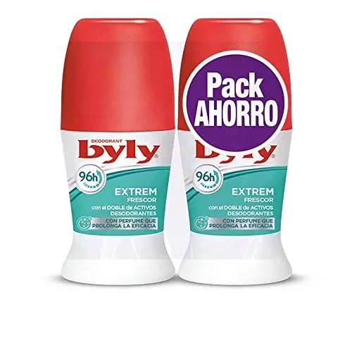 BYLY Extrem Frescor Desodorante Roll-On 2x50ml - Protección 96 Horas