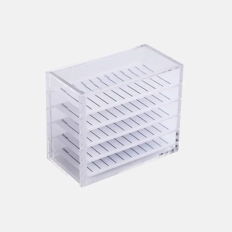 Caja organizadora de extensiones de pestañas