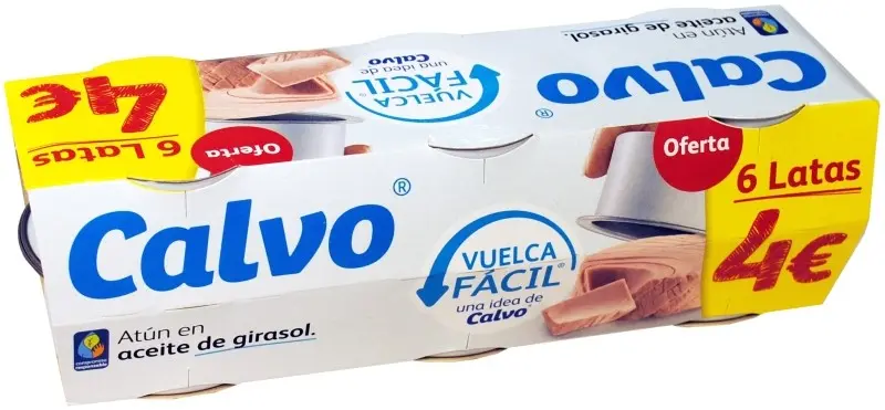 Calvo Atún en Aceite de Girasol Pack de 6