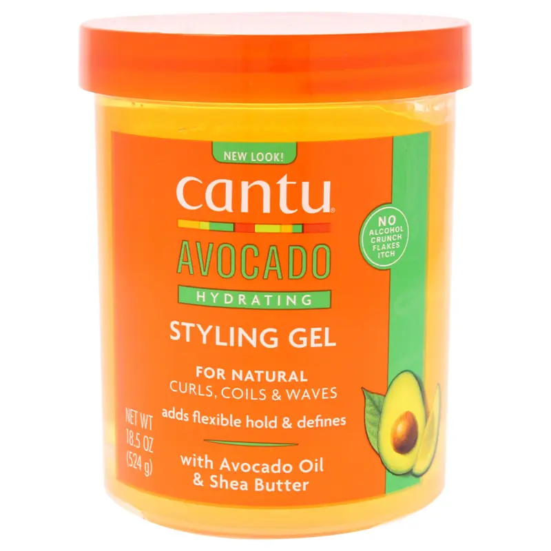 Cantu Gel de Peinado con Aguacate - 524g - Sin Alcohol