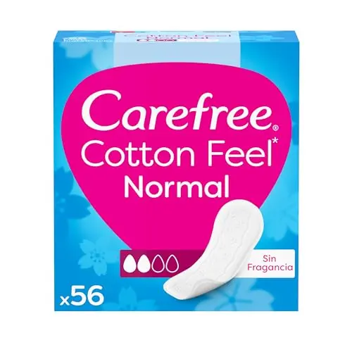 Carefree Cotton Feel Normal Sin Fragancia - 56 Protegeslips Transpirables