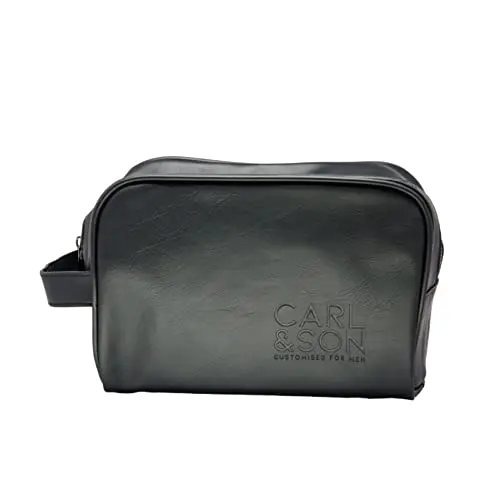 Carl&son Toilet Bag Black - Neceser de Viaje Resistente al Agua