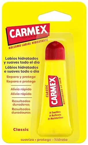 Carmex Bálsamo Labial Clásico - Tubo 10g Hidratante y Reparador
