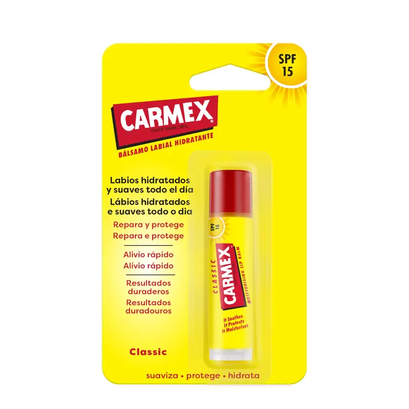 Carmex Bálsamo Labial Click Stick Clásico SPF15 - 4.25g