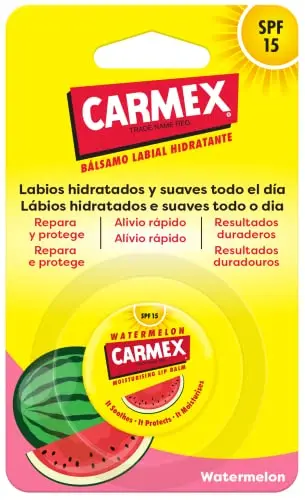 Carmex Bálsamo Labial SPF15 Sandía - Hidratación Natural 7,5g