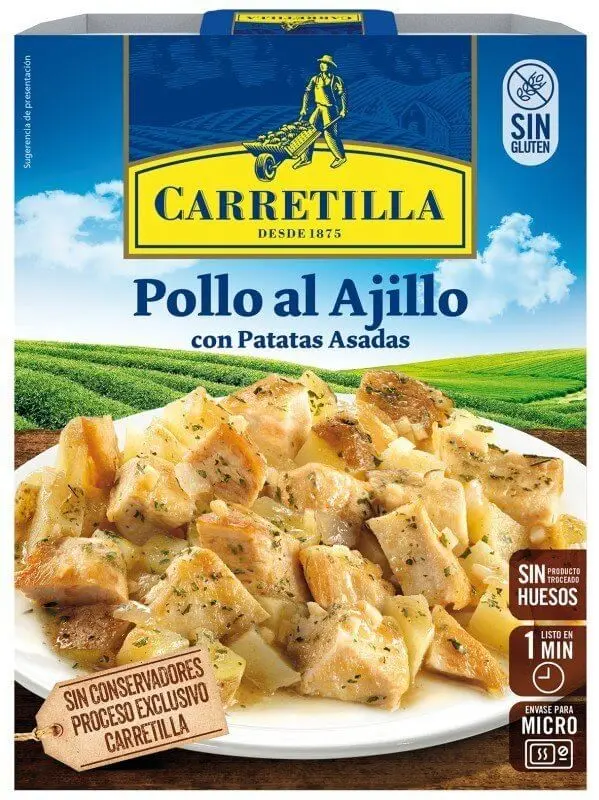 Carretilla Pollo al Ajillo con Patatas Asadas 250G