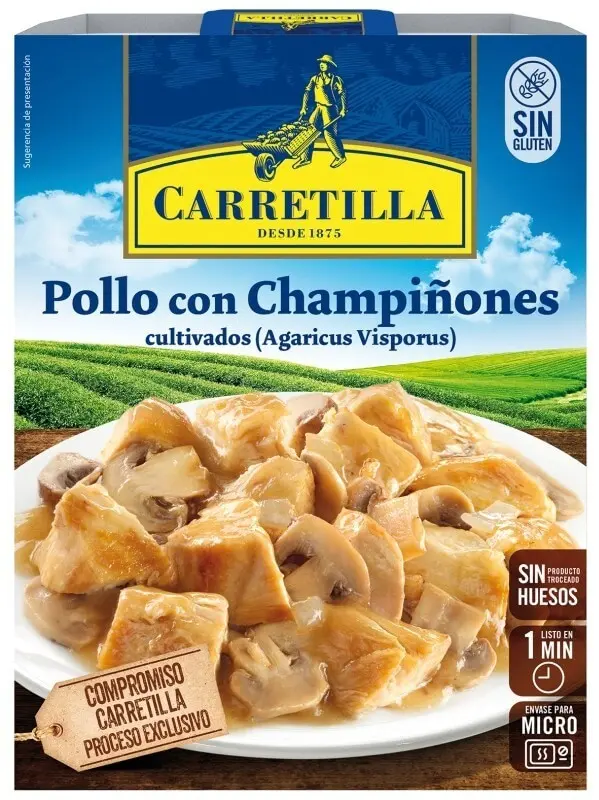 Carretilla Pollo con Champiñones 250G