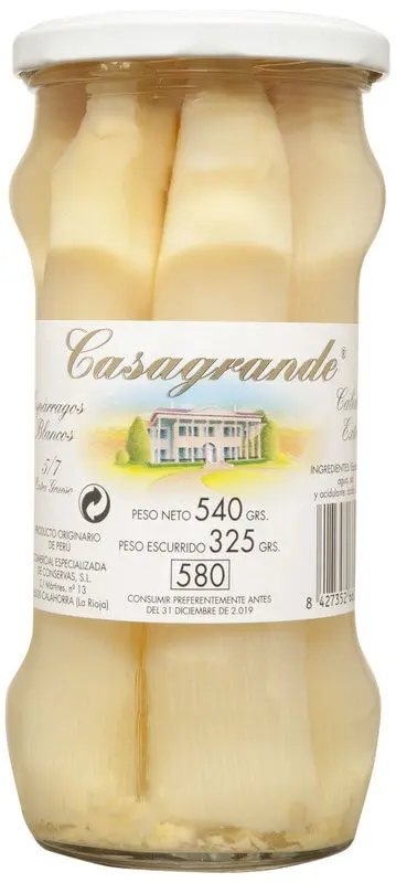 Casagrande Espárragos Blancos 5/12 Muy Grueso 540G