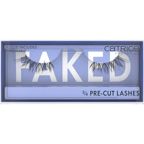 Catrice Faked 3/4 Pestañas Postizas Precortadas - Negras, Ultraligeras y Naturales