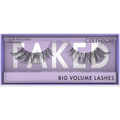 Catrice Faked Big Volume - Pestañas Postizas Reutilizables con Pegamento Integrado