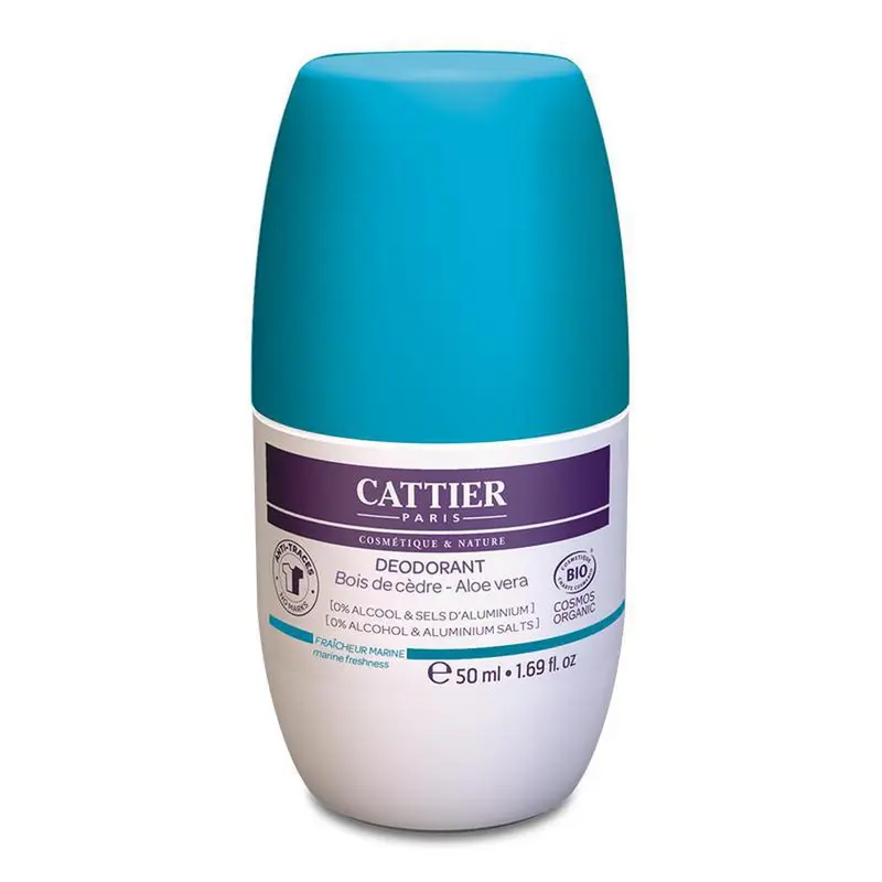 Cattier desodorante roll-on marino 50ml