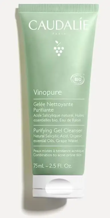 Caudalie Vinopure Gelatina Limpiadora Purificante 75 ml - Gel Facial Descongestionate