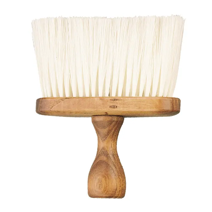 Cepillo de barbero grande de madera y cerdas suaves