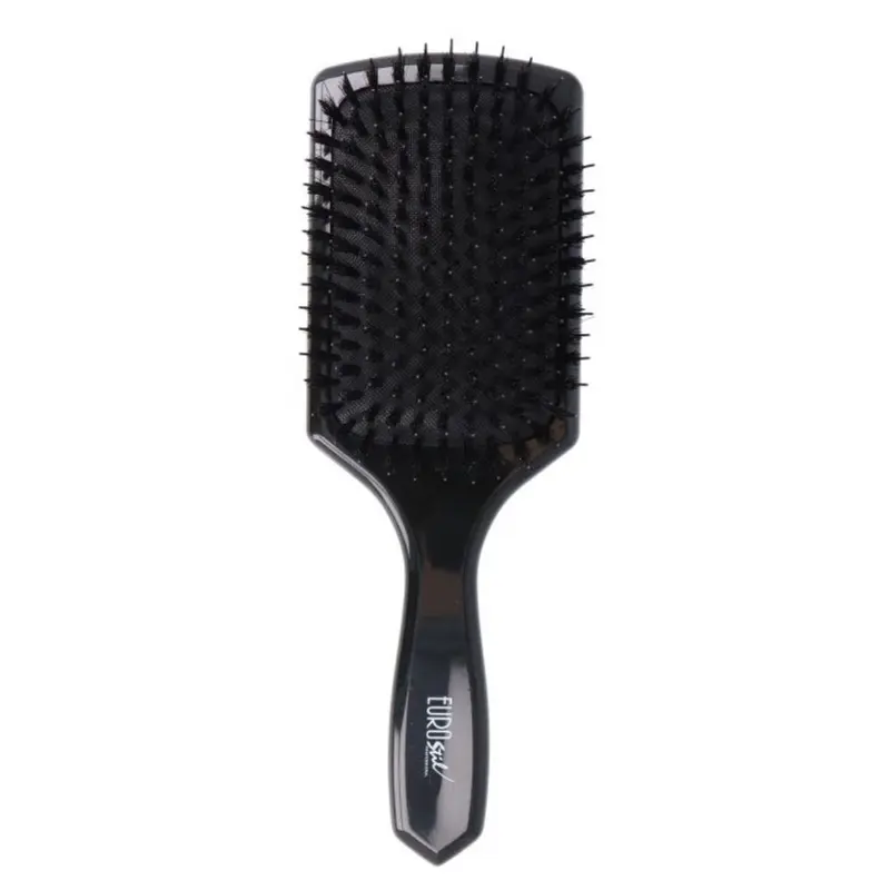 Cepillo Neumático Eurostil Cerdas Jabalí y Nylon 25cm — Desenredado Profesional Sin Tirones