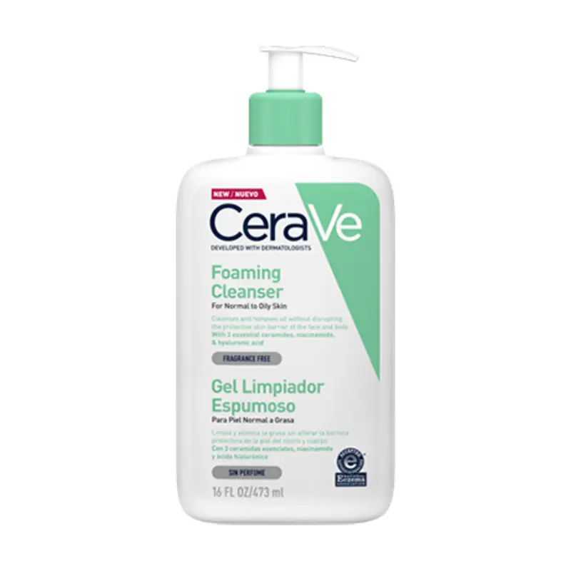 CERAVE GEL LIMPIADOR ESPUMOSO 473 ML