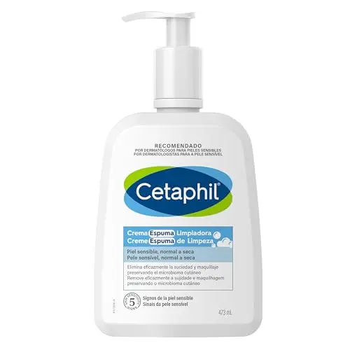 CETAPHIL Crema Espuma Limpiadora Facial 473ml - Piel Sensible
