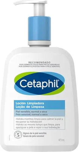 CETAPHIL Loción Limpiadora Facial 473ml - Hidratación para Piel Sensible
