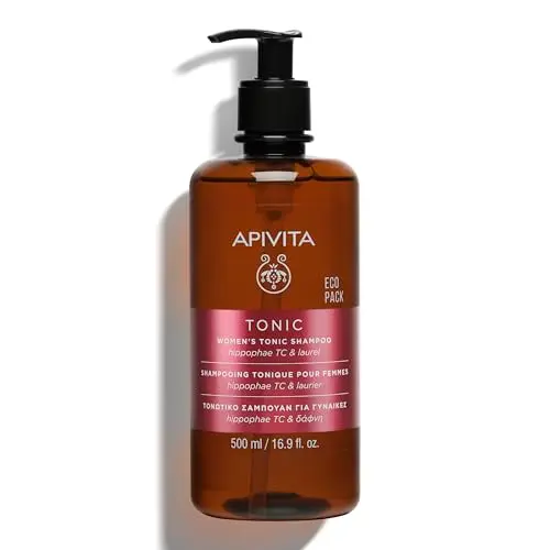 Champú Anticaída Women's Tonic Apivita - 500ml con Espino Amarillo y Laurel
