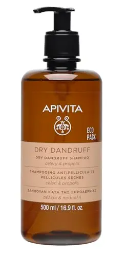 Champú Anticaspa Seca Apivita Ecopack 500ml - Celery y Propóleo Natural