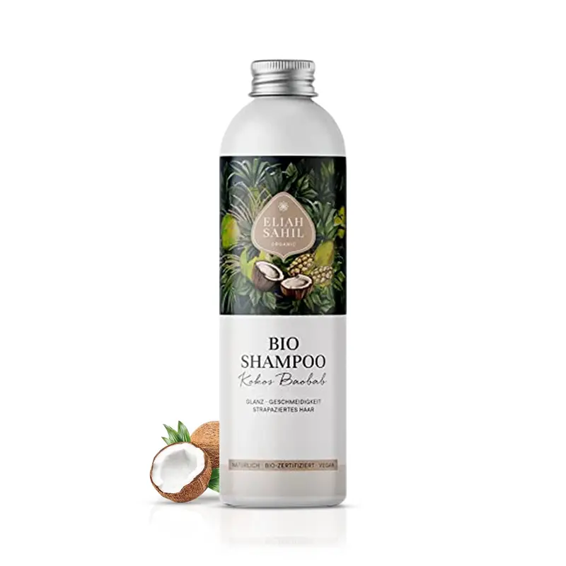Champú Líquido Coco y Baobab 230ml - Reparador Orgánico sin Plástico
