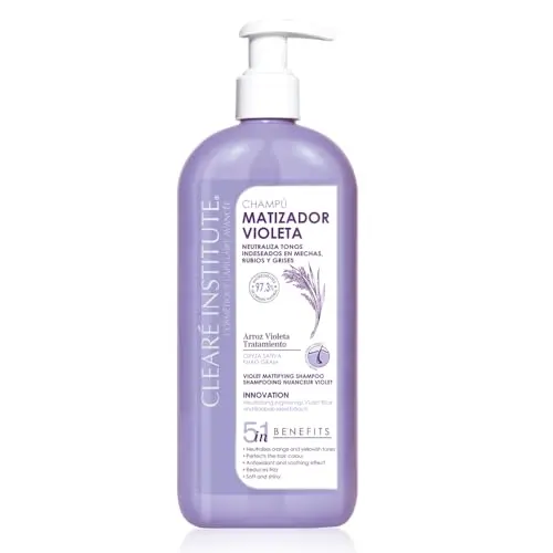 Champú Matizador Violeta Natural Sin Sulfatos - Clearé Institute 400ml