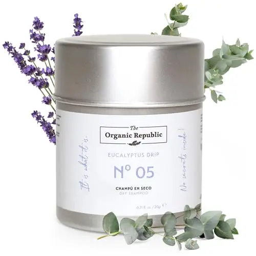 Champú Seco en Polvo 20g The Organic Republic - 100% Natural para Cabello Graso