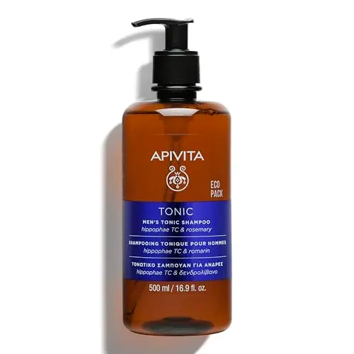 Champú Tónico Anticaída Hombre Apivita con Espino Amarillo y Romero 500ml