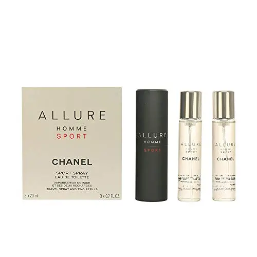 Chanel Allure Homme Sport Eau de Toilette Spray Recargable 3x20ml