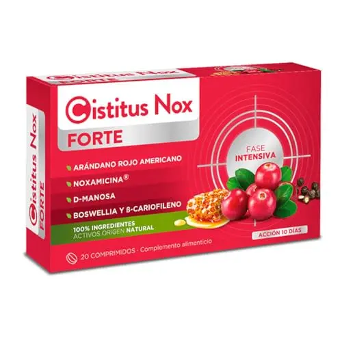Cistitus NOX Forte 20 Comprimidos - Complemento Alimenticio Arándano Rojo