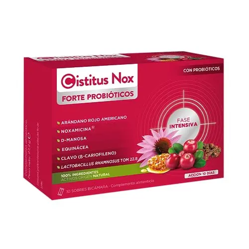Cistitus Nox Forte con Probióticos - 10 Sticks Bicámara