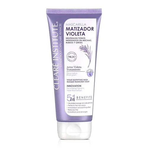 Clearé Institute Mascarilla Matizadora Violeta - Acondicionador Anti Amarillo 200ml