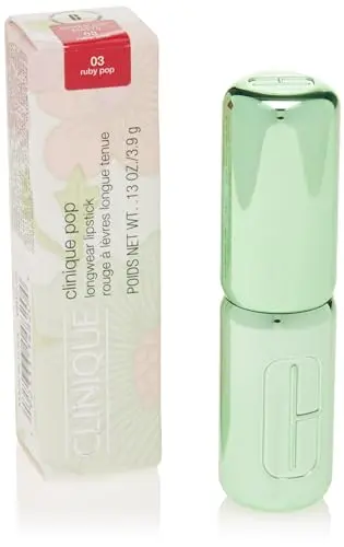 Clinique Pop Longwear Matte Lipstick Ruby Pop - Barra de Labios Mate de Larga Duración