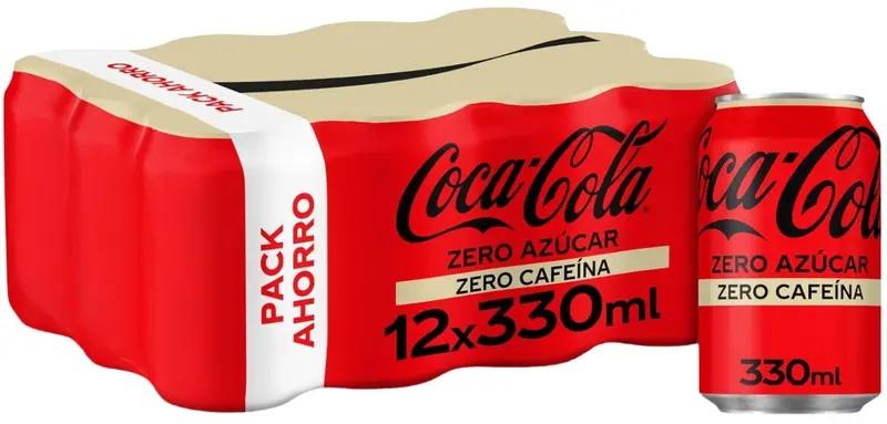 Coca-Cola Zero Azúcar Zero Cafeína Pack 12 x 330 ml