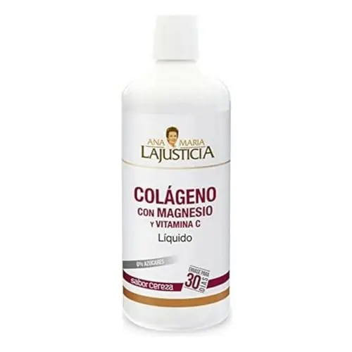 Colágeno Hidrolizado Líquido con Magnesio y Vitamina C - 1L Sabor Cereza