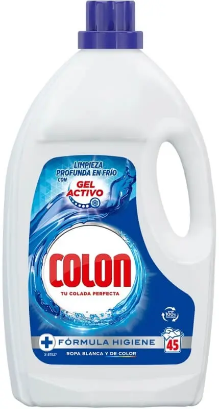 Colon Detergente Líquido Gel Activo 45D 2,025L