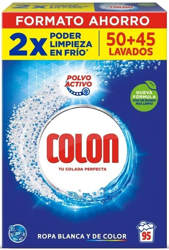 Colon Detergente Polvo Activo 95 Dosis