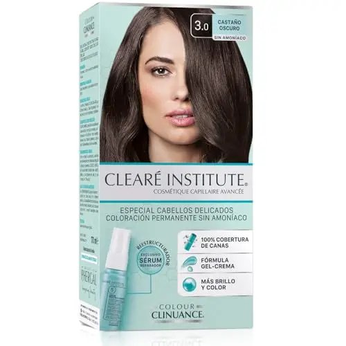 Colour Clinuance 3.0 Castaño Oscuro - Tinte Permanente Sin Amoniaco con Sérum Reparador