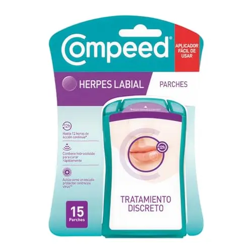 Compeed Parches Herpes Labial - Tratamiento Hidrocoloide 15 Unidades