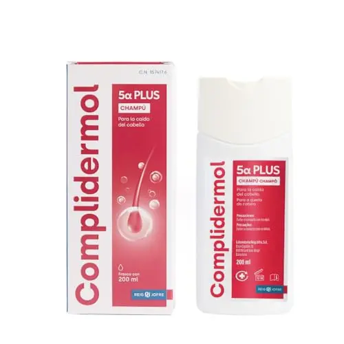 Complidermol 5 Alfa PLUS Champú Anticaída 200ml | Fórmula con Alphablok