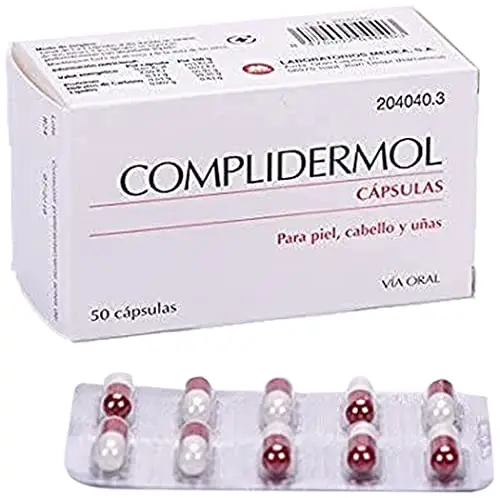 Complidermol 50 Cápsulas - Suplemento para Piel, Cabello y Uñas