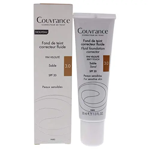Couvrance Base Fluida Arena SPF 20 - Avène para Pieles Sensibles 30 ml