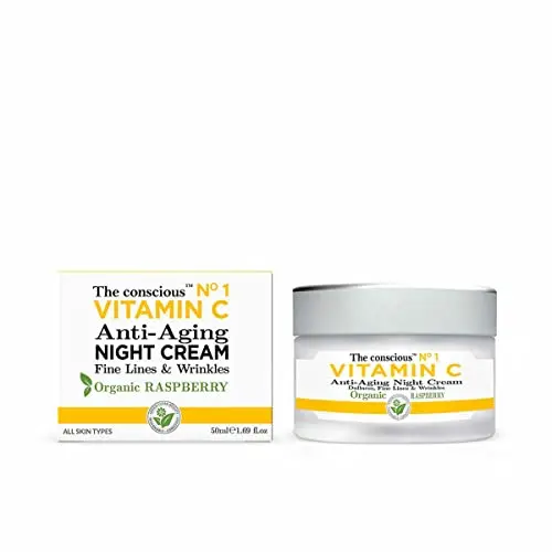 Crema de Noche Antienvejecimiento Vitamina C y Frambuesa Orgánica 50 ml