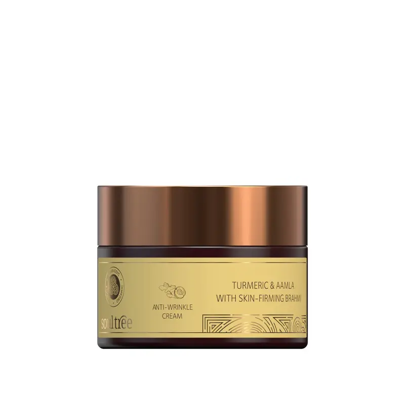 Crema Facial Regeneradora Antiarrugas Cúrcuma, Amla y Brahmi - Soultree 50g