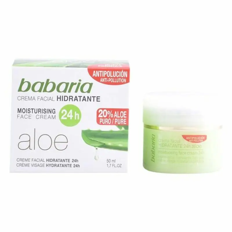 Crema Hidratante Facial Aloe Vera 24 Horas Babaria 50 ml