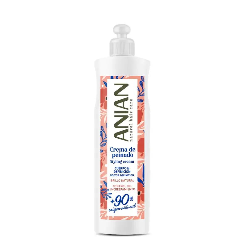 Crema para Peinado ANIAN 250 ml - Brillo Natural y Antiencrespamiento
