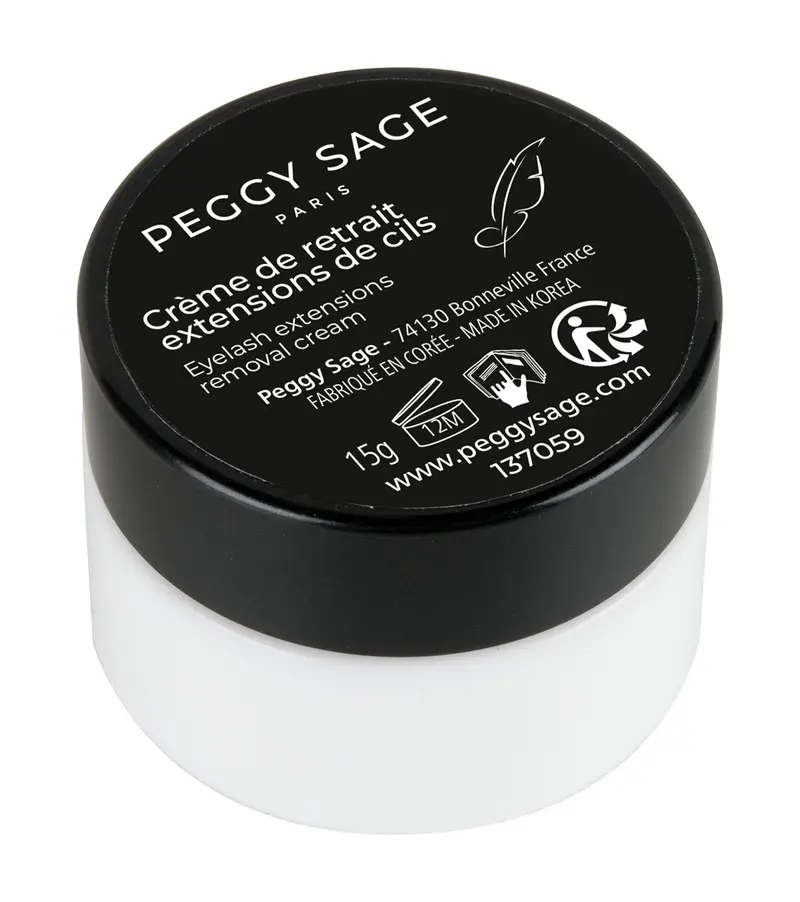 Crema para retirar extensiones de pestañas