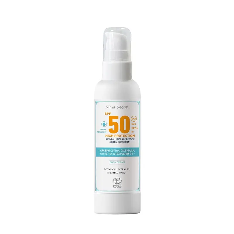 Crema Solar Corporal SPF 50 ECOCERT COSMOS NATURAL 200ml - Alma Secret